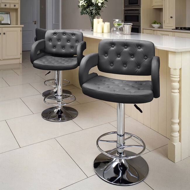 CLARENDON Barstool Grey