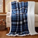 RUANE BORG CHECK BLUE 150x200cm Throw