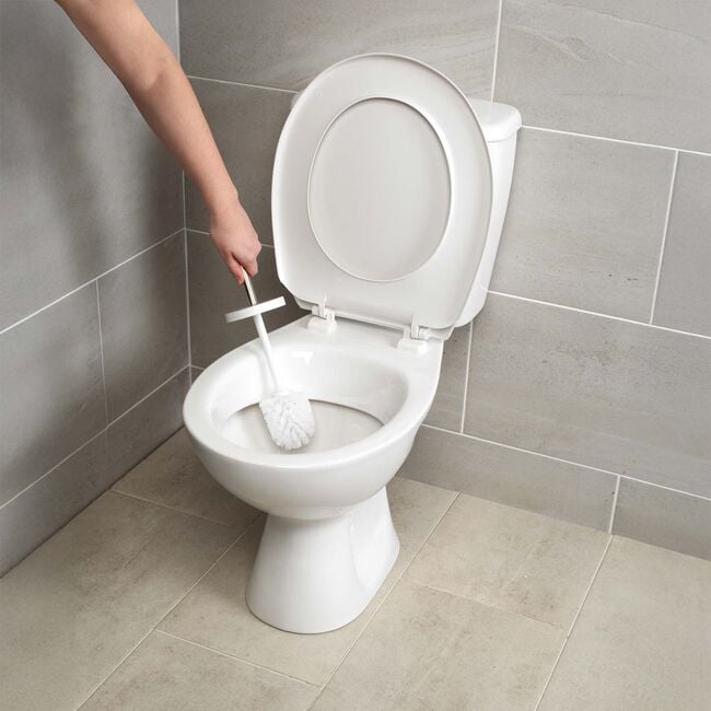 BELDRAY WHITE ROUND Toilet Brush  