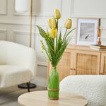 Floral Symphony Yellow Tulips Faux Bouquet