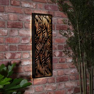 Leaf Solar Metal Garden Wall Panel