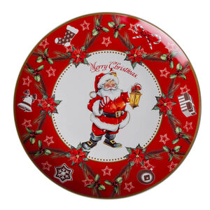 Love Christmas Santa Merry Christmas Large Plate