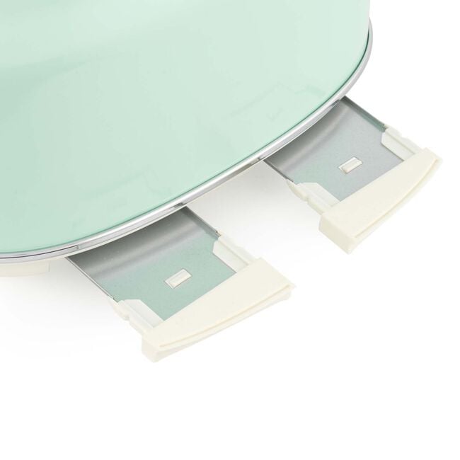 SALTER RETRO GREEN CURVED BODY 4 Slice Toaster
