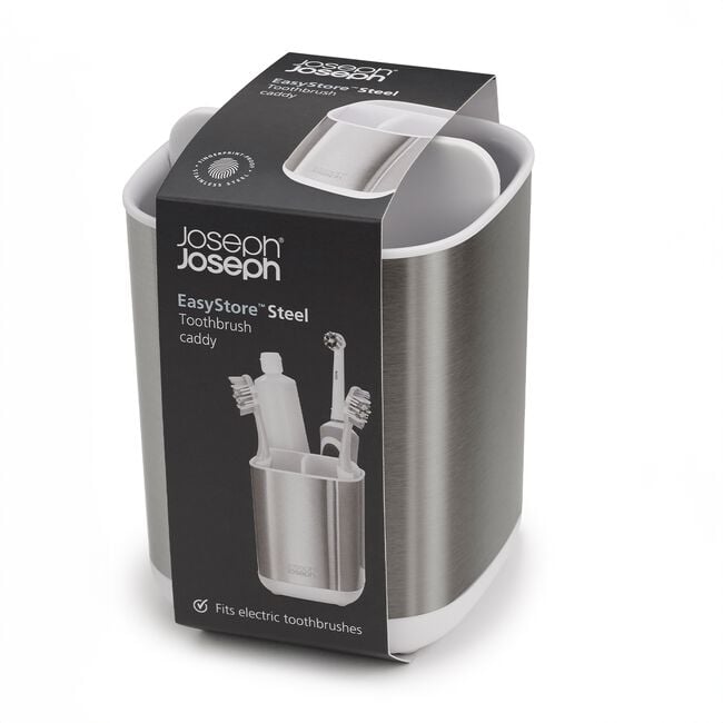 Joseph Joseph EasyStore™ Toothbrush Caddy Steel