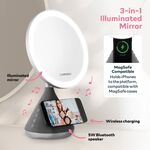 Carmen 3 in 1 LED Mirror With Bluetooth Speaker