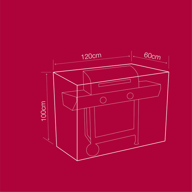100GSM 2 Burner Gas BBQ Cover