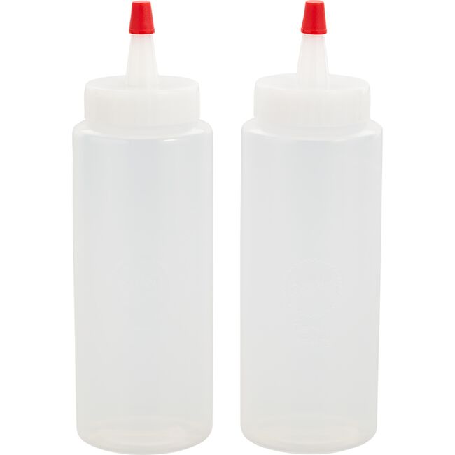 Plastic Squeeze Bottle - First In First Out - With Refill Lid And