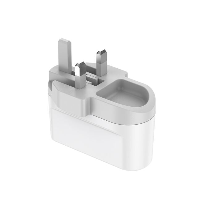 Budi White 2 USB-A & 2 USB-C Mains Charger