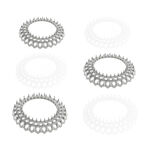 Vanity Sink Plug Hair Catcher 6 Pack