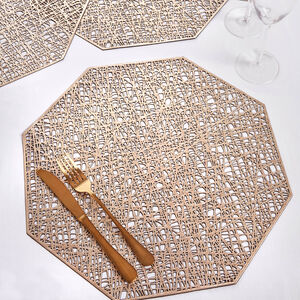 Hexagon Placemat - Gold