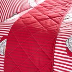Candy Stripe Santa Bedspread 200cm x 220cm