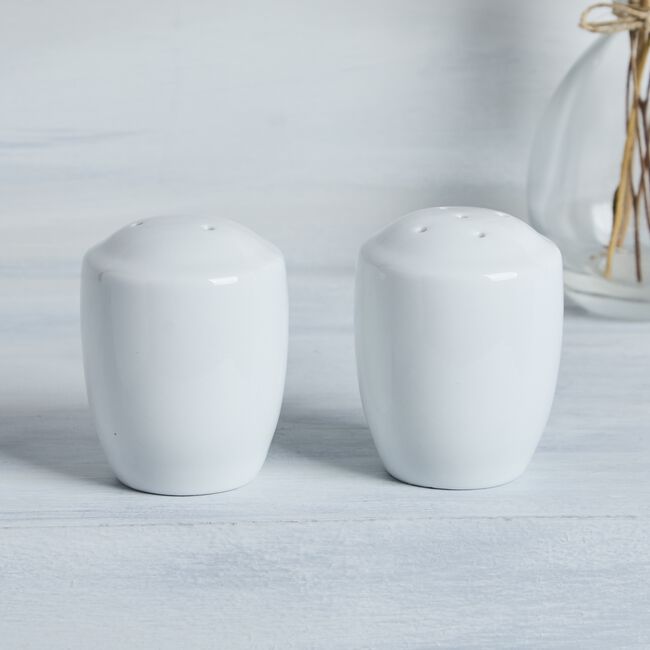 Abney & Croft White Salt & Pepper Pots