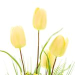 Floral Symphony Yellow Tulips Faux Bouquet