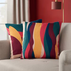 Crawel Wave Cushion 45cm x 45cm - Multi