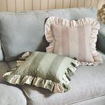 WYLDER BIRDIE STRIPE OAT/MILK 45X45 Cushion