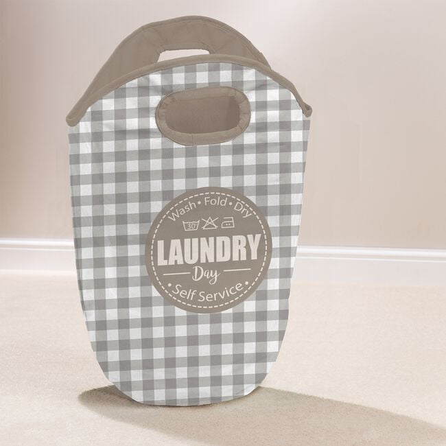 Gingham Large Laundry bag