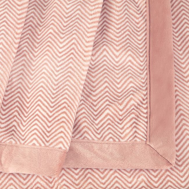 NICOLE DAY HERRINGBONE MAUVE 150x200cm Throw