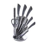 Berlinger Haus Smoked Wood Knife Block Set 8 Piece