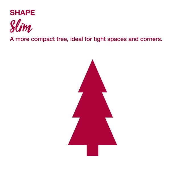 Green 6ft Slim Christmas Tree