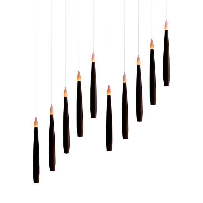 10 Hanging LED Candles 