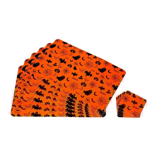 Spooky Creatures 6pk Mats & Coasters 