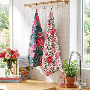 Cath Kidston Dolly Rose Tea Towels 2Pk