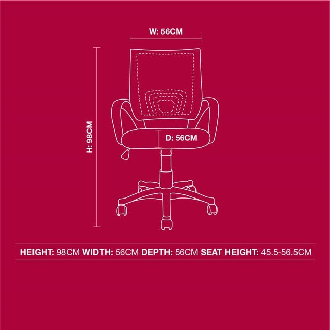Lecaree Swivel Office Chair - Netted Back