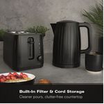 Hamilton Beach Stealth 1.7L Textured Black Kettle