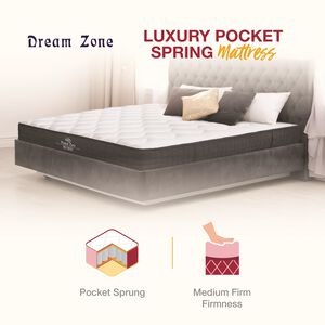 DreamZone Luxury Pocket Sprung Mattress - Single