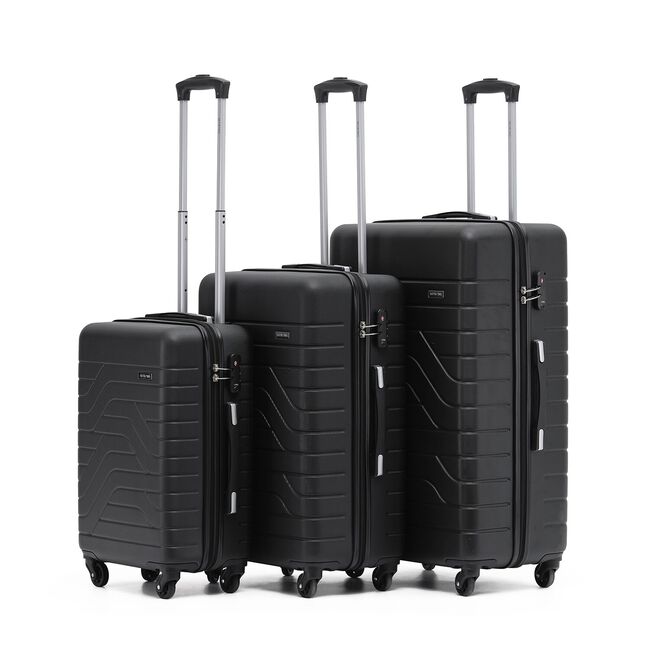 LARGE Lightweight Hardshell Luggage - Black