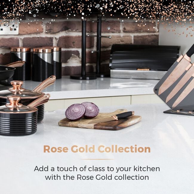 Tower Infinity 6.5L Black & Rose Gold Slow Cooker