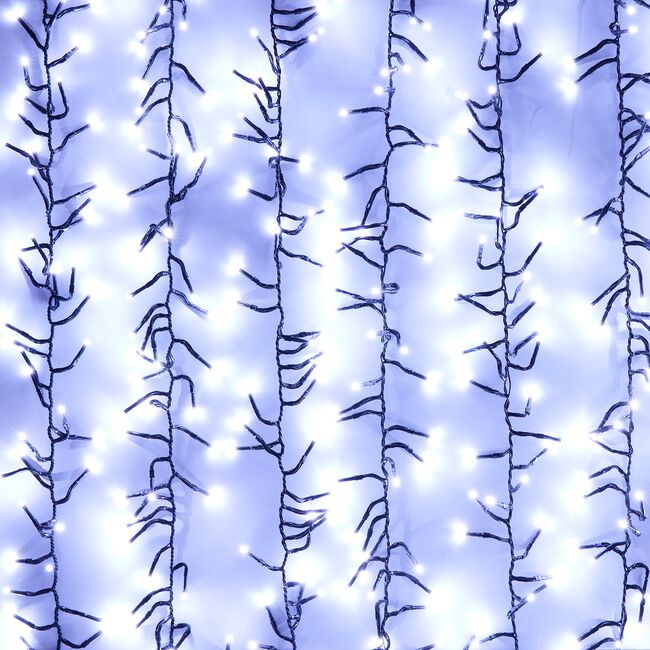 2000 LED White Cluster Lights