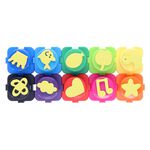 World Of Colour 10 Interlocking Finger Paints