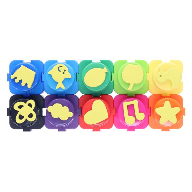 World Of Colour 10 Interlocking Finger Paints