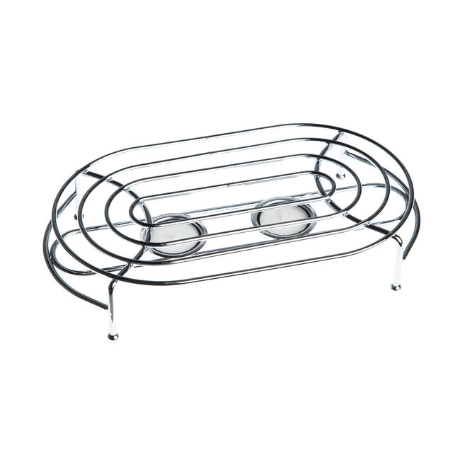 Apollo Chrome Double Food Warmer 