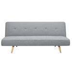 Maya Light Grey Convertible 180cm x 108cm Sofa Bed