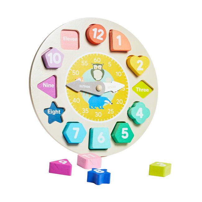 First Steps Learn & Play Wooden Clock