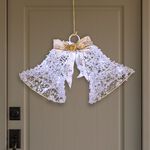 Crystal Bead Christmas Bells with Twinkling Lights