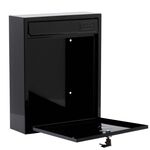 Steel Letterbox - Compact Black