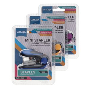 Concept Mini Stapler & Staples Set