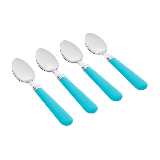 CookHouse Grey & Turquoise Tea Spoon Set - 4 Piece