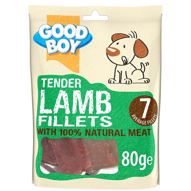Good Boy Tender Lamb Fillets 80g Dog Treats