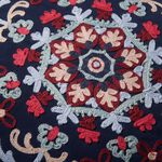 CREWEL GLOBAL NAVY 45X45 Cushion 