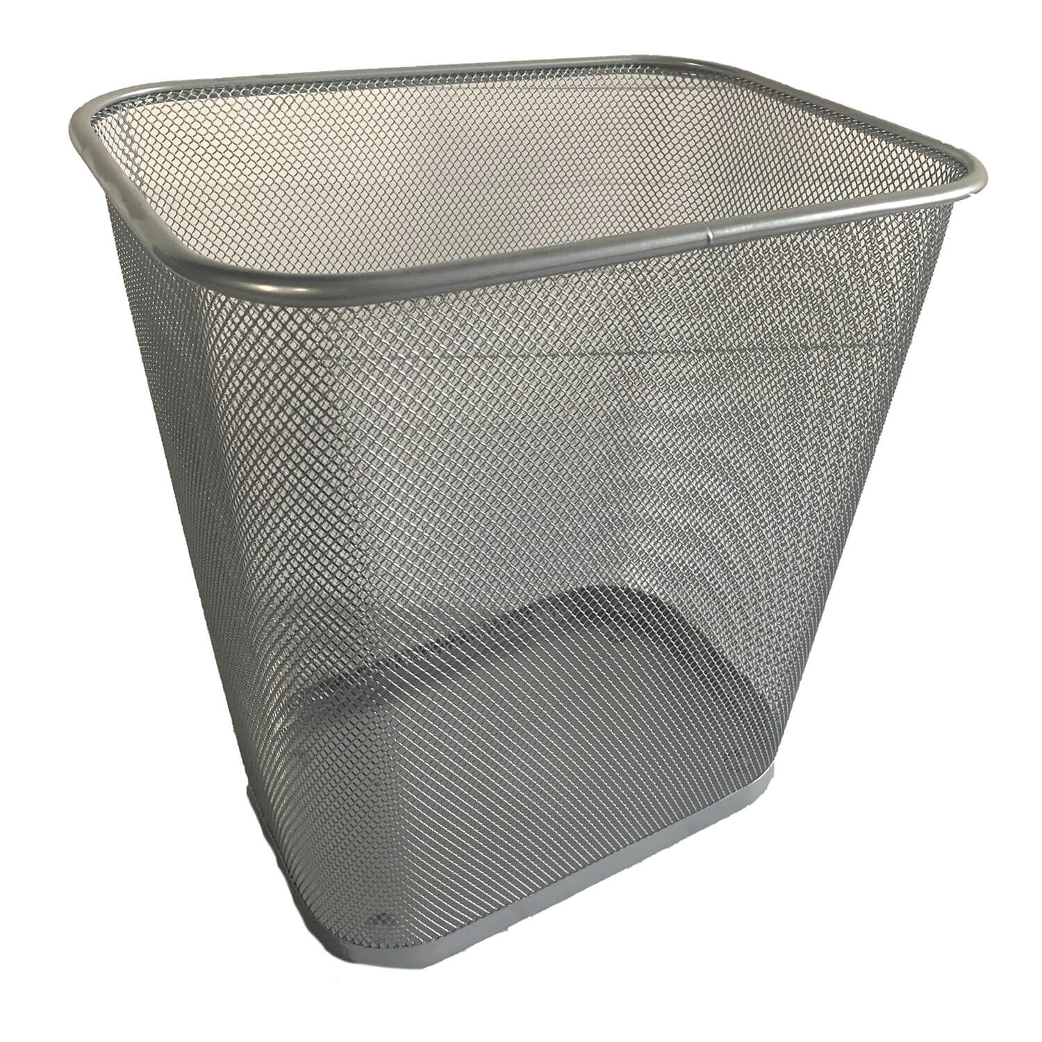 Rectangular Mesh Bin Silver Home Store + More
