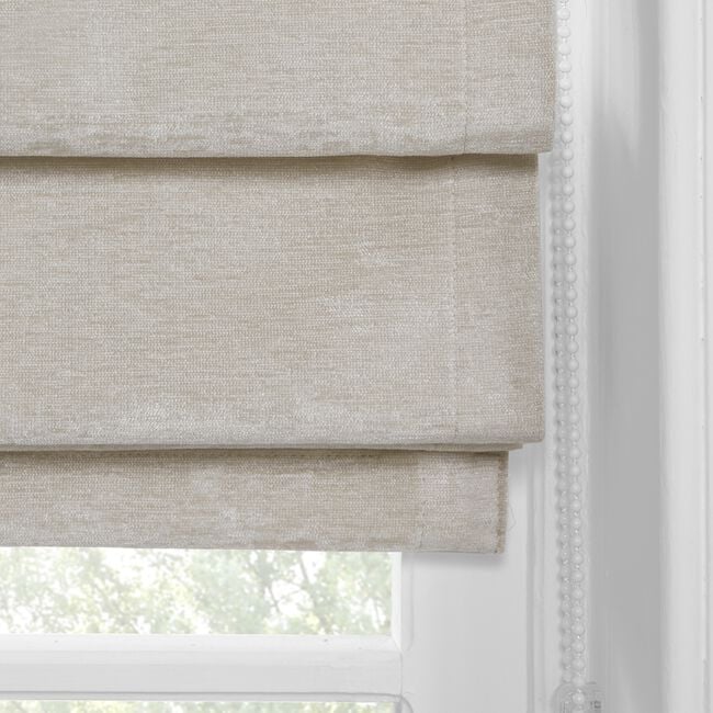 BLACKOUT & THERMAL TEXTURED NATURAL 90X140cm Roman Blind