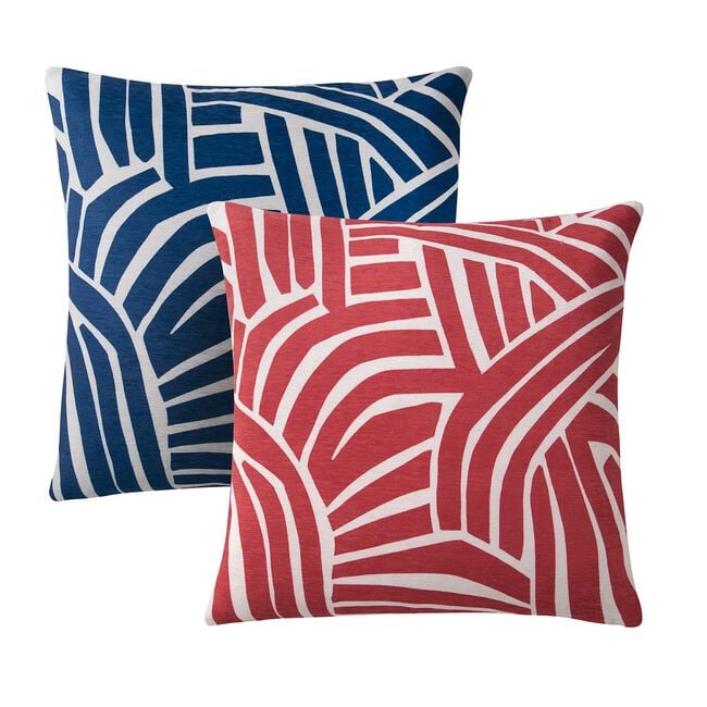 OVERLAP GEO RED 45x45 Cushion
