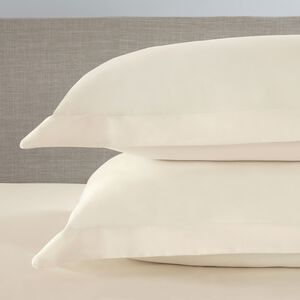400TC Cotton Oxford Pillowcase Pair Cream