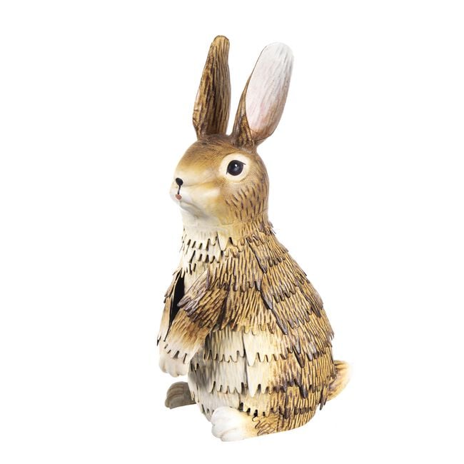 Metal Rabbit Standing Garden Ornament