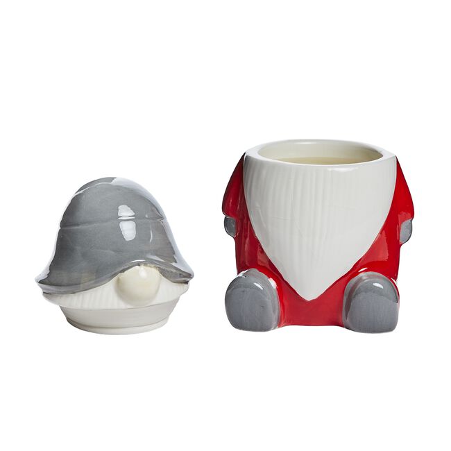 Christmas Gnome Ceramic Candle