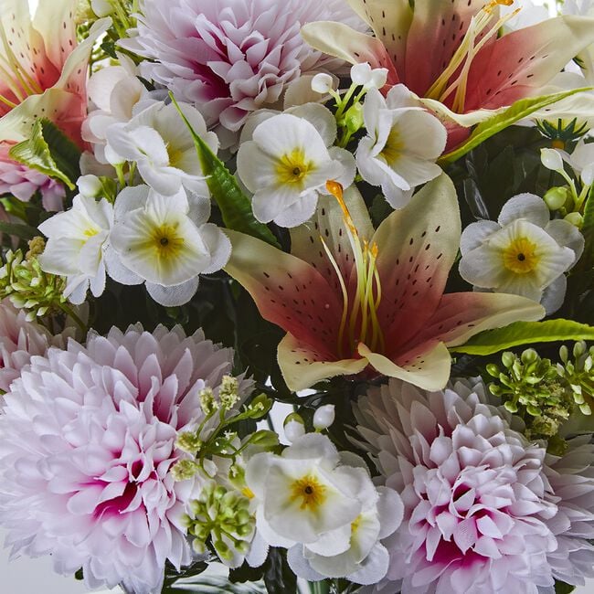 Blush & Bloom Chrysanthemum & Lily Floral Bouquet